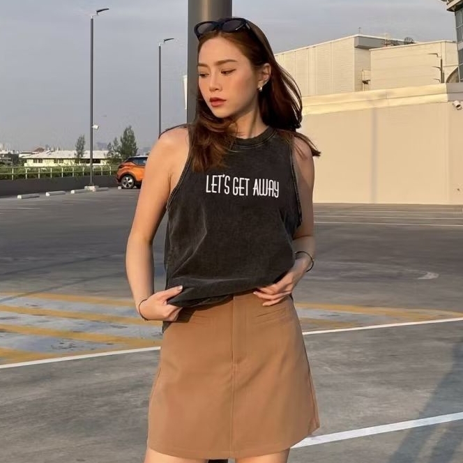 Washed Women's Tank Top | เสื้อฟอก เสื้อกล้ามผู้หญิง วินเทจสไตล์