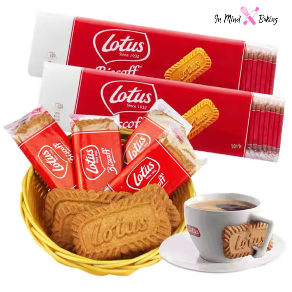 Lotus Biscoff คาราเมลไลซ์ บิสกิต ขนมคุ้กกี้ รสคาราเมล จากเบลเยี่ยม มีหลายขนาด