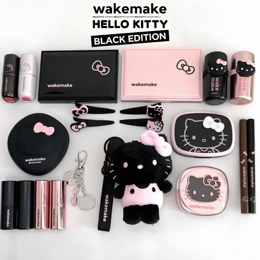 พร้อมส่งด่วน ของแท้ wakemake x hello kitty ลิป wakemake hellokitty