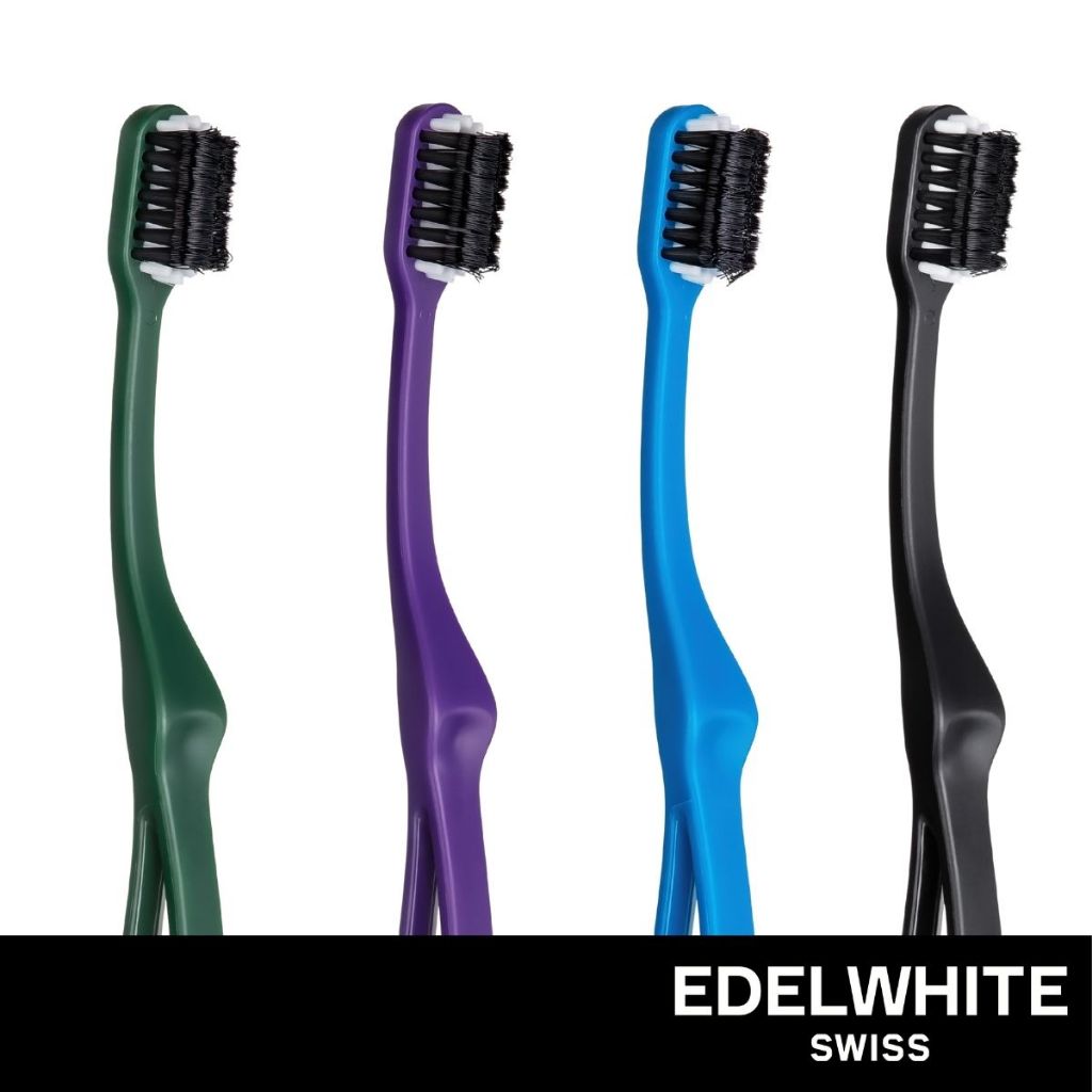 [ผู้สูงอายุ-จัดฟัน-ประหยัดเวลา] EDELWHITE CleanCurl 3D แปรงสีฟัน 3 ด้านพร้อมกัน