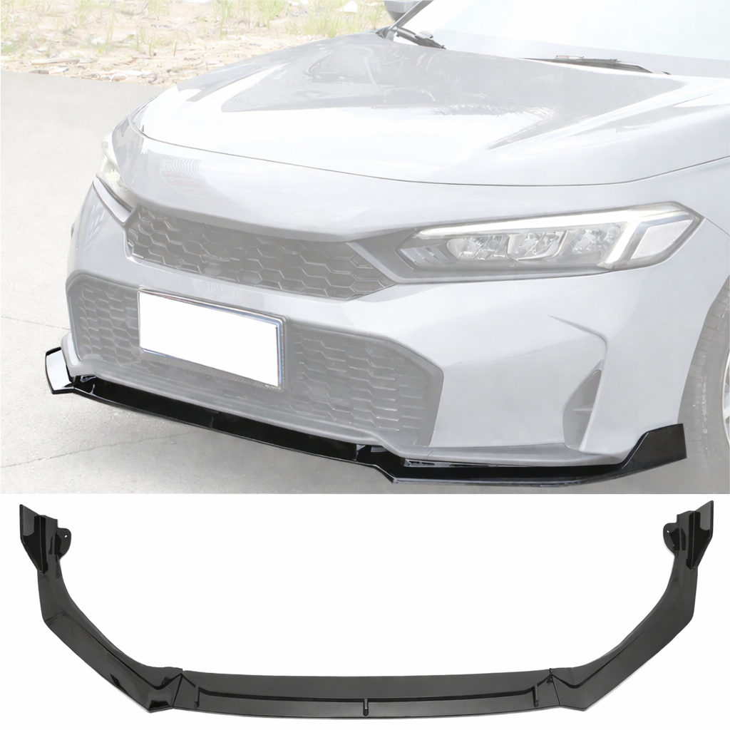 ลิ้นหน้า ดำเงา สำหรับ Honda Civic FE MC 2025