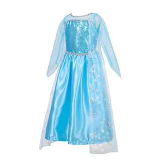 🚚ส่งไว 24ชม ชุด elsa เด็ก ชุดคอสเพลย์เด็ก ชุดเดรสเจ้าหญิงเอลซ่า ชุดฮาโลวีนเพร้อมถุงมือมงกุฎ cosplay costume 3-10 ขวบ