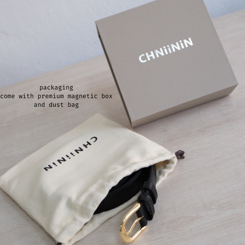 CHNiiNiN – MICAH Leather belt เข็มขัดผู้หญิง เข็มขัดหนังแท้ ราคา ถูกที่สุด ดีลบีเคเค แกลเลอรีภาพที่ 9