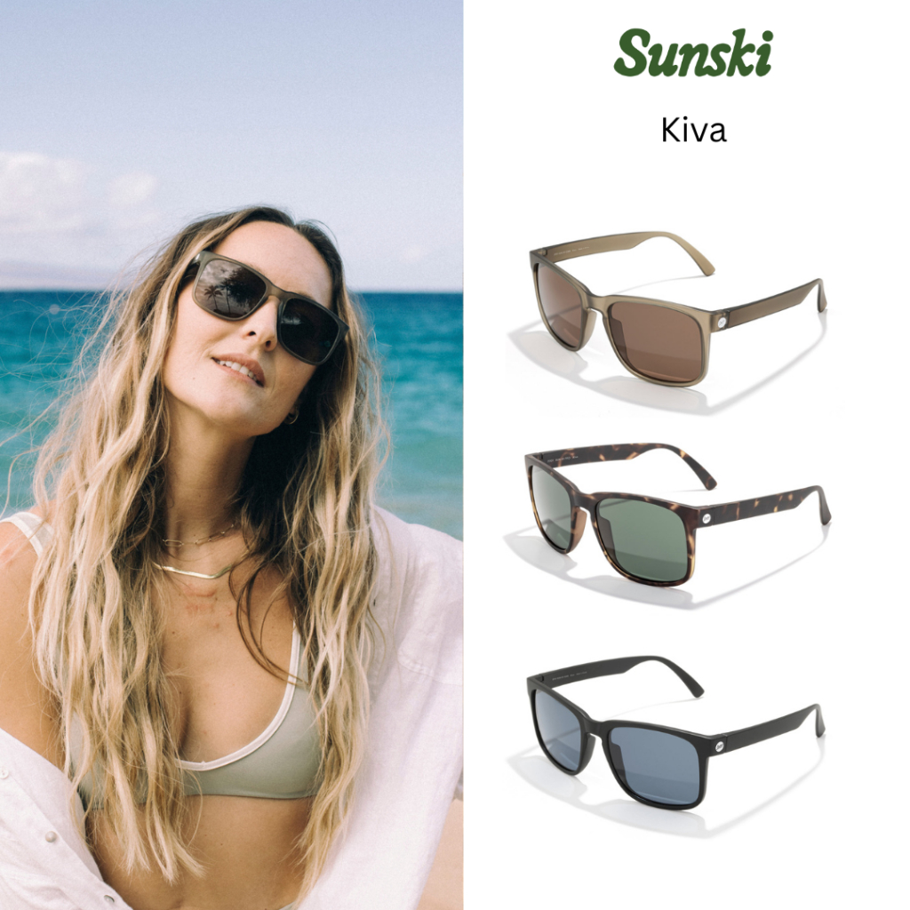 [SUNSKI] แว่นกันแดด polarized รุ่น Kiva แว่นตากันแดด เลนส์โพลาไรซ์ block 100% UVA/UVB/UV400