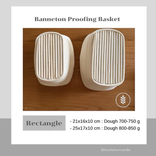 Banneton proofing Basket for sourdough ตะกร้าหวายพร้อมผ้ารอง ตะกร้าขึ้นรูปขนมปัง