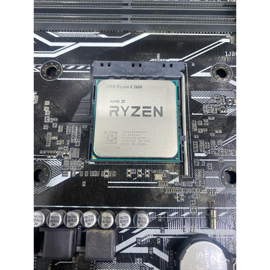 CPU Ryzen 5 2600 + เมนบอร์ด Asus Prime A320M-K