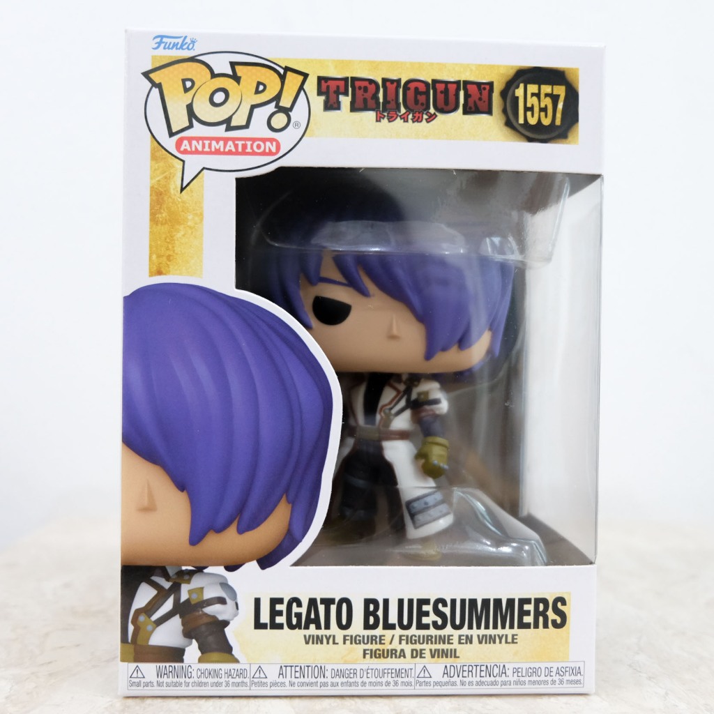 💥 [Trigun] 💥 Funko Pop Anime Trigun Legato Bluesummers ของแท้ มือ1 กล่อง9/10 มีรอยพลาสติกตามรูป