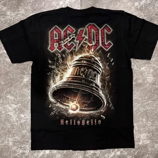 เสื้อยืดACDCระฆัง(ป้ายRocktee เรืองแสง) ผ้าCotton100