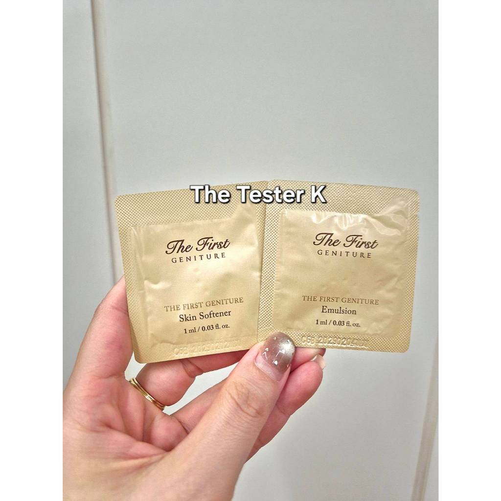 #พร้อมส่ง Exp2/2029 The First Geniture Emulsion 1ml + Skin Softener 1ml