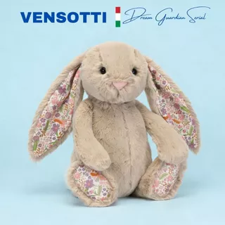 [ฟรีกล่องของขวัญ] VENSOTTI Flora Bunny (28cm/51cm) ตุ๊กตากระต่าย สีชมพู/น้ำตาล นุ่มพิเศษ - Soft Cotton Blend