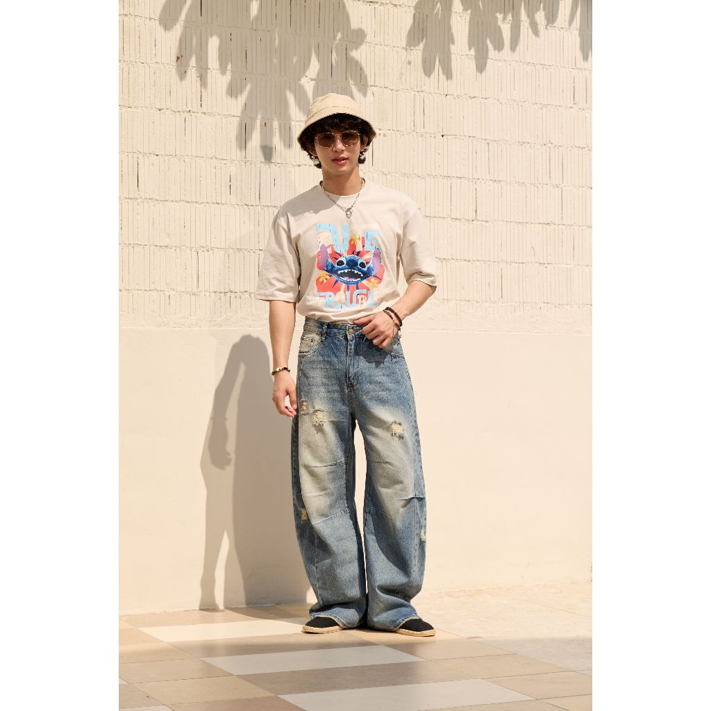 Niyom Jeans collection The Oasis : รุ่น B329.1 / B329.2 กางเกงยีนส์ ทรงบาเรล