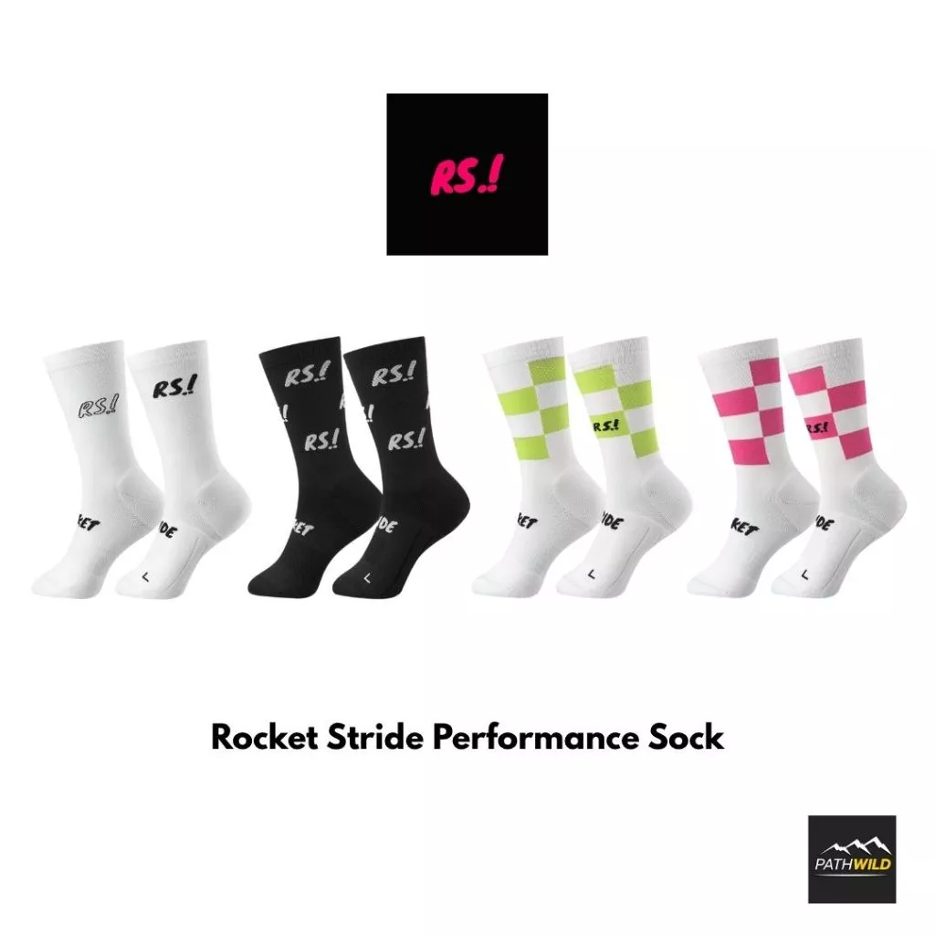 ถุงเท้าวิ่ง ออกกำลังกาย Rocket Stride Performance Sock ระบายอากาศได้ดี น้ำหนักเบา กระชับ ไร้รอยต่อไม่ระคายเคืองต่อผิว
