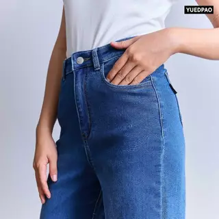 Yuedpao Smooth Flex Jeans (Wide Leg Women) กางเกงยีนส์ผู้หญิงทรงขากว้าง ยืดหยุ่น ใส่สบาย กางเกงยีนส์ยืด