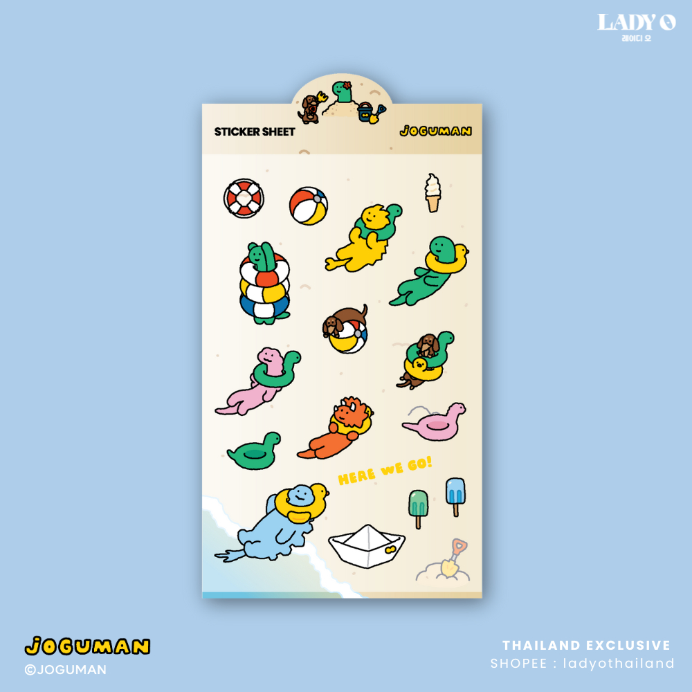 JOGUMAN Go With The Flow - Sticker Sheet สติกเกอร์