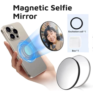 โทรศัพท์มือถือMagnetic กระจกเซลฟี่ด้านหลังแบบแม่เหล็ก แรงดึงดูดแม่เหล กระจกเซลฟี่แม่เหล็กสำหรับกล้องหลังดีไซน์บางเฉียบ
