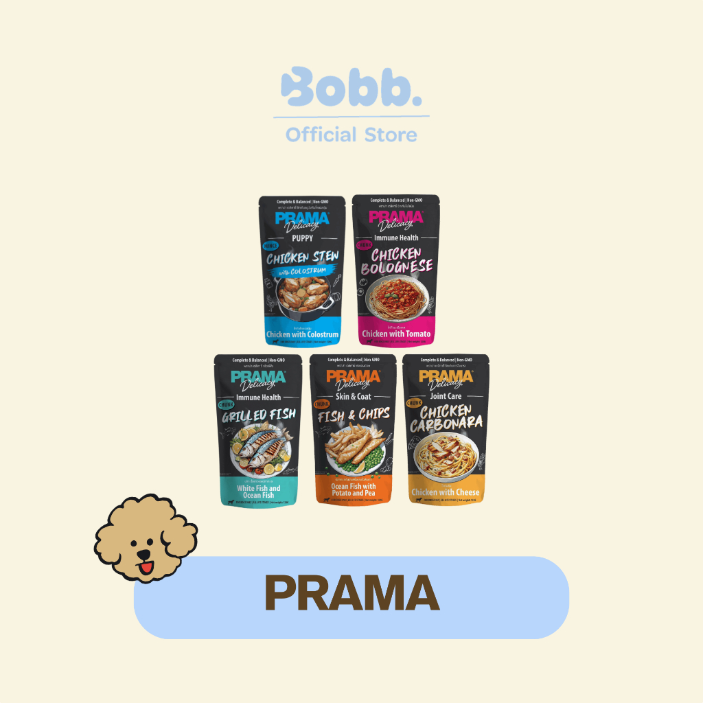 อาหารเปียกสุนัข Prama 120 กรัม สูตรครบถ้วน บำรุงสุขภาพ