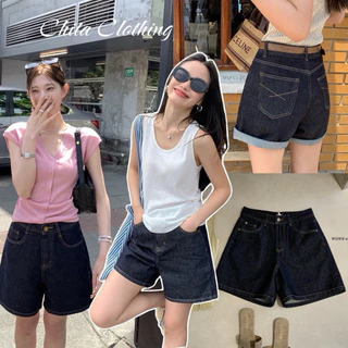 📍พร้อมส่ง📍8748 กางเกงยีนขาสั้น เนื้อผ้าดี ทรงสวย TAG:WG.WE 🇰🇷