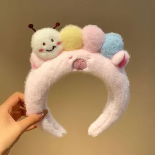 ที่คาดผม Kapibara Caterpillar น่ารักสุดๆ ตุ๊กตาสัตว์การ์ตูน ติดผมแน่นไม่หลุด ส่งฟรี