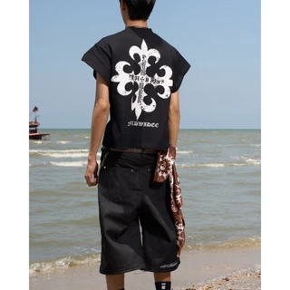 (🔥จัดส่งด่วน 1 วัน!) 22wrldwidee Raider Crest Muscle Tank เสื้อ BOXY TANKTOP ลายสกรีนไขว้เนื้อสีแน่น (OC154)