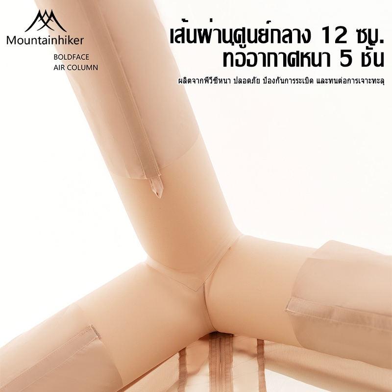 เต็นท์เป่าลมขนาดใหญ่ MOUNTAINHIKER สำหรับ 8-15 คน ขนาด 12 ตารางเมตร กันน้ำและระบายอากาศได้ดี ราคา ถูกที่สุด ดีลบีเคเค แกลเลอรีภาพที่ 6