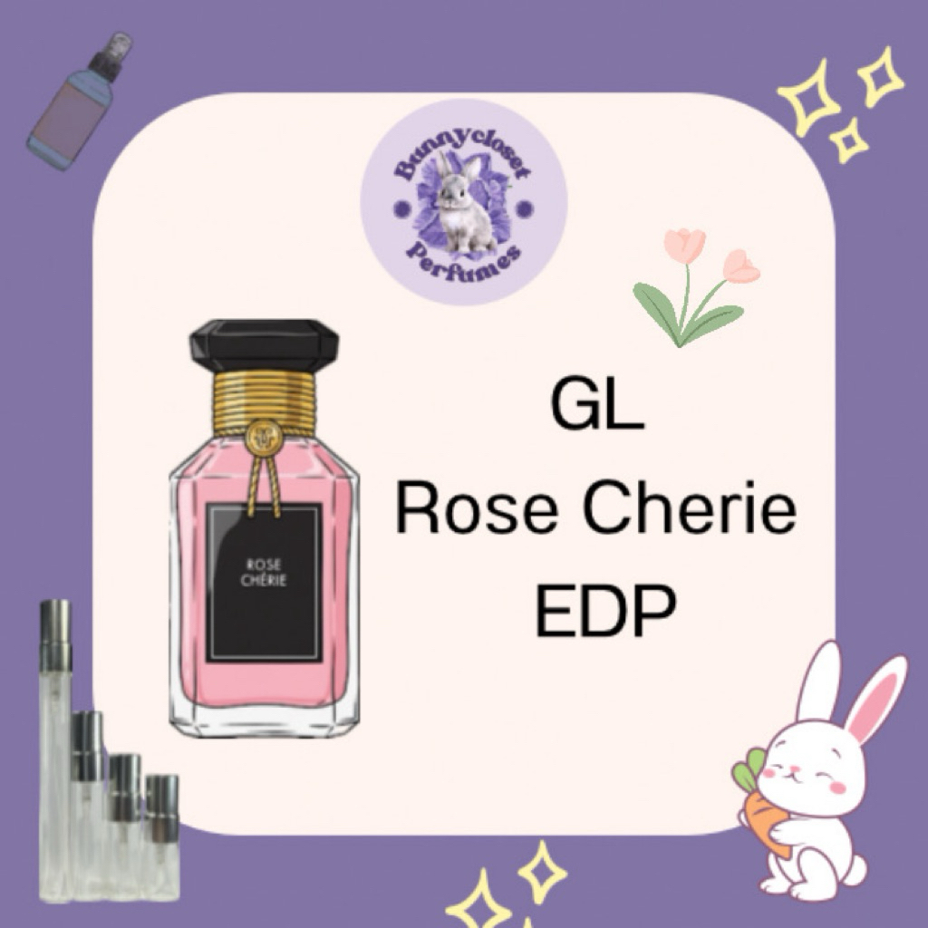 (ขนาดทดลอง)~🌸☁️ Rose Cherie EDP☁️🌸 Rose Powdery Musk แท้💯จากช้อปยุโรป