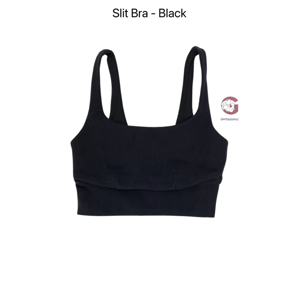 Alo ของแท้ 100% พร้อมส่ง Slit Bra - Black Size S