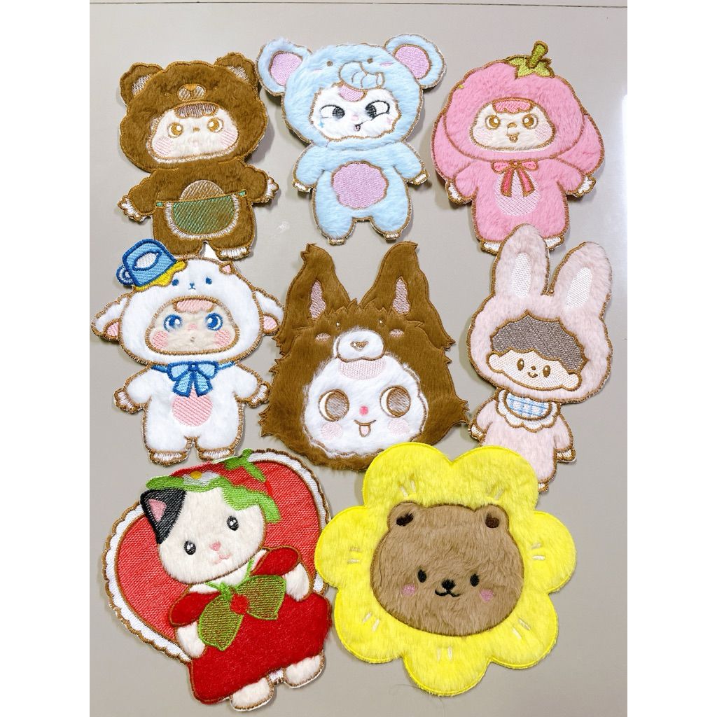 การ์ตูนขนนุ่มนิ่มตกแต่งเสื้อผ้า ไม่มีกาวรีด/งานเย็บ