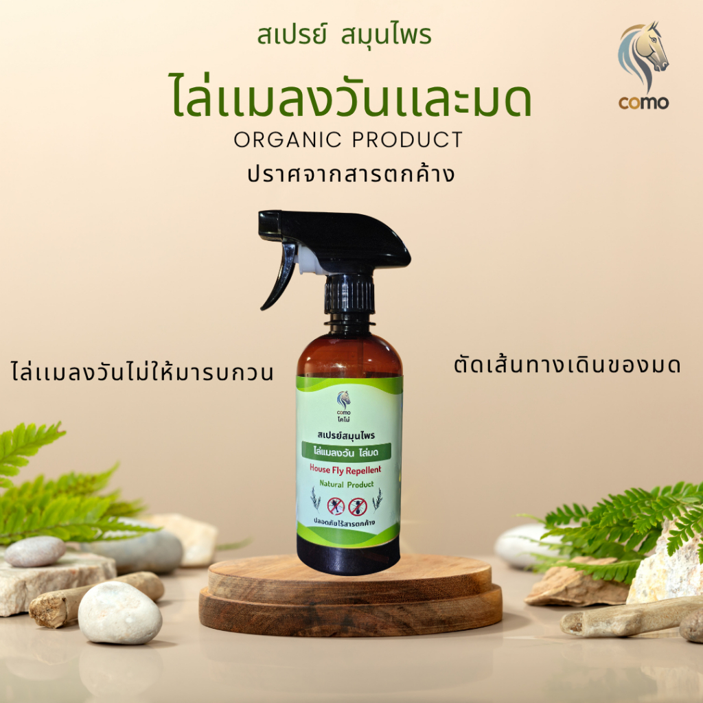 สเปรย์สมุนไพร ไล่เเมลงวันเเละมด โคโม่COMO
