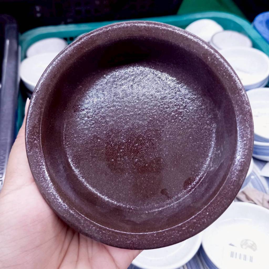 ถ้วยเซรามิก 4.5 นิ้ว ถ้วยน้ำจิ้ม ถ้วยลายหิน ทรงเตี้ย ทำจากเซรามิกเนื้อดี เข้าไมโครเวฟได้