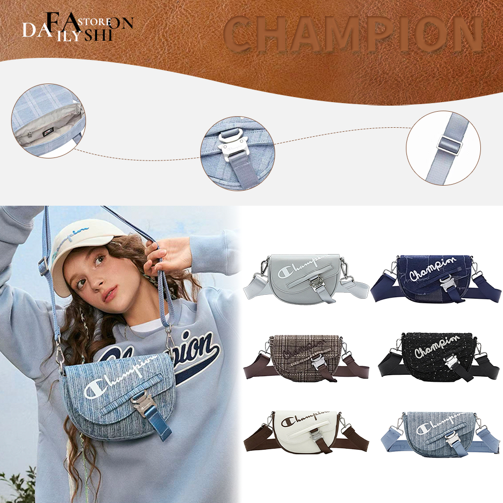 🔥แท้ 100%❗️🌻Champion Saddlebag✨20*5.5*14ซม กระเป๋าครอสบอดี้สุดเก๋🧸🍓