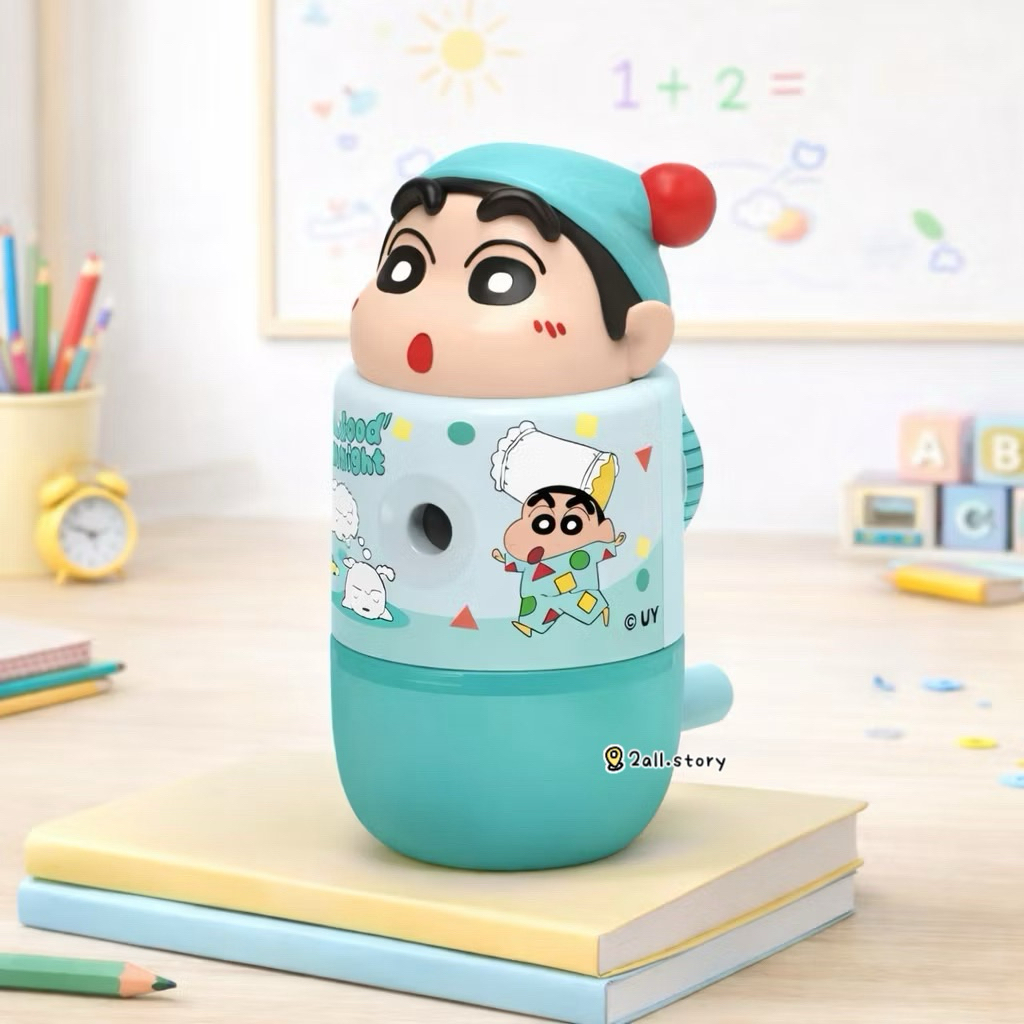 Crayon Shinchan กบเหลาดินสอ แบบมือหมุน ลายชินจัง HPS-1893
