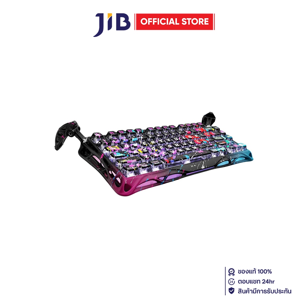 KEYBOARD (คีย์บอร์ด) GRAVASTAR MERCURY V75 PRO - UFO MAGNETIC SWITCH RGB EN NEON GRAFFITI