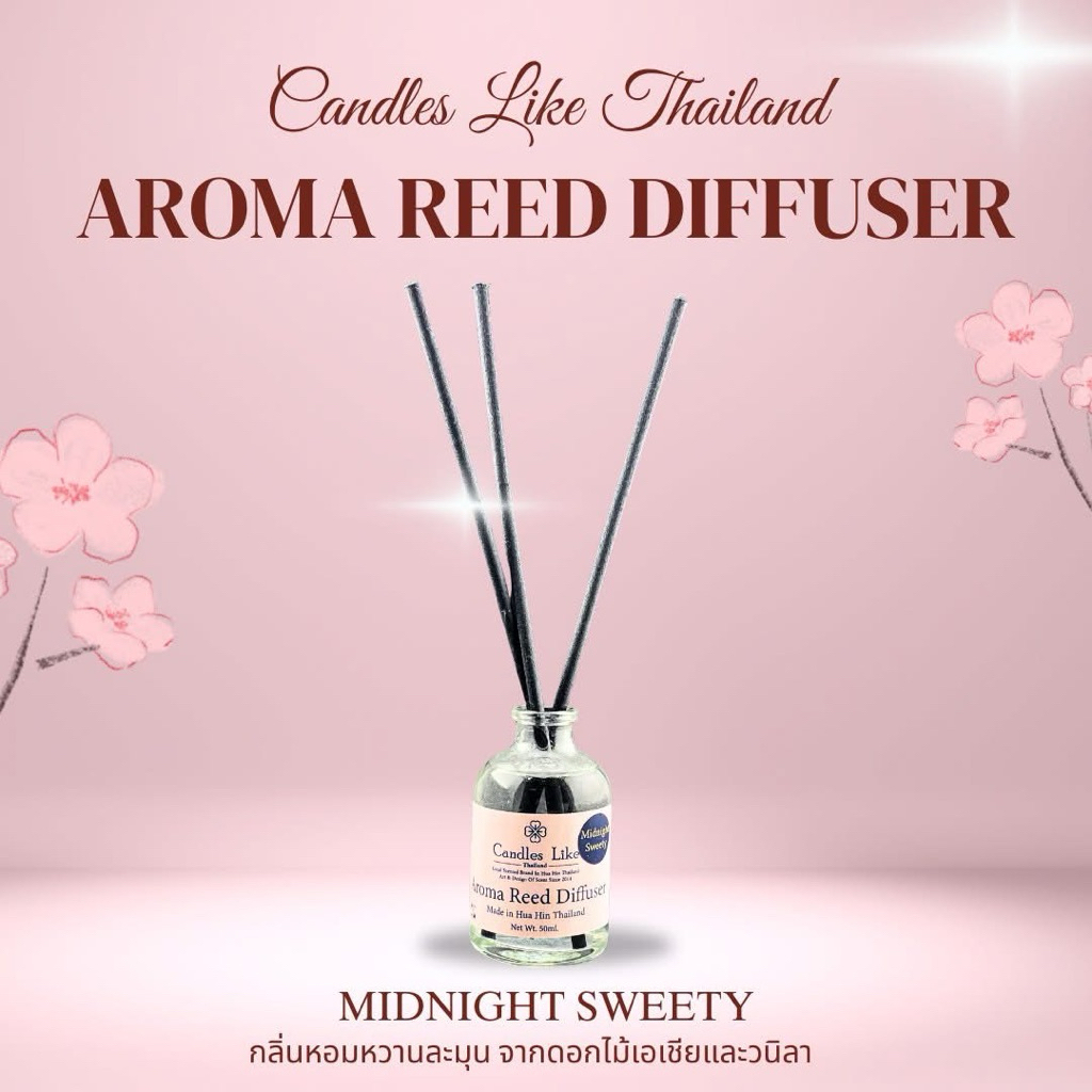 Mini Aroma Diffuser ก้านไม้หอม ก้านไม้หอมระเหย ไซส์เล็ก 50ml