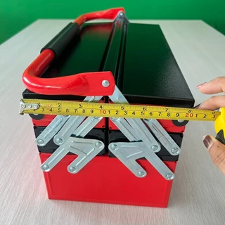 กล่องเหล็ก 3 ชั้น จัดเก็บอุปกรณ์ช่าง Hand Tool Box แบบเหล็ก สีแดง-ดำ แข็งแรง (ร้านส่งในไทย)