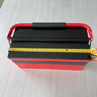 กล่องเหล็ก 3 ชั้น จัดเก็บอุปกรณ์ช่าง Hand Tool Box แบบเหล็ก สีแดง-ดำ แข็งแรง (ร้านส่งในไทย)