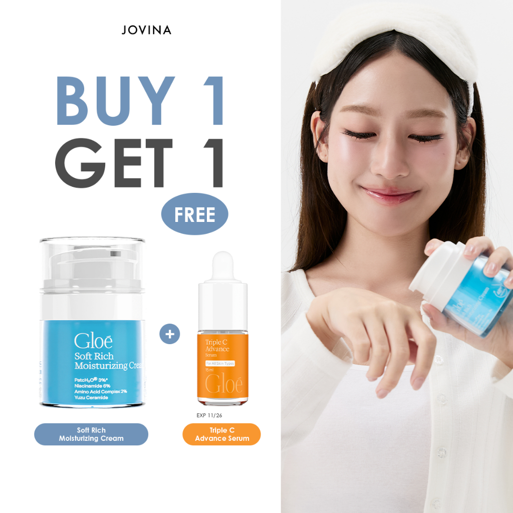 มอยซ์โกลว์ มอยซ์พักผิว Gloé Soft Rich Moisturizing Cream 50g มอยซ์สำหรับ เติม-ล็อก-เสริมเกราะผิว