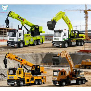 รถเครนกู้ภัยอัลลอยด์ขนาดใหญ่ ชุดของเล่นไดแคสต์ ของเล่นเด็ก พ…