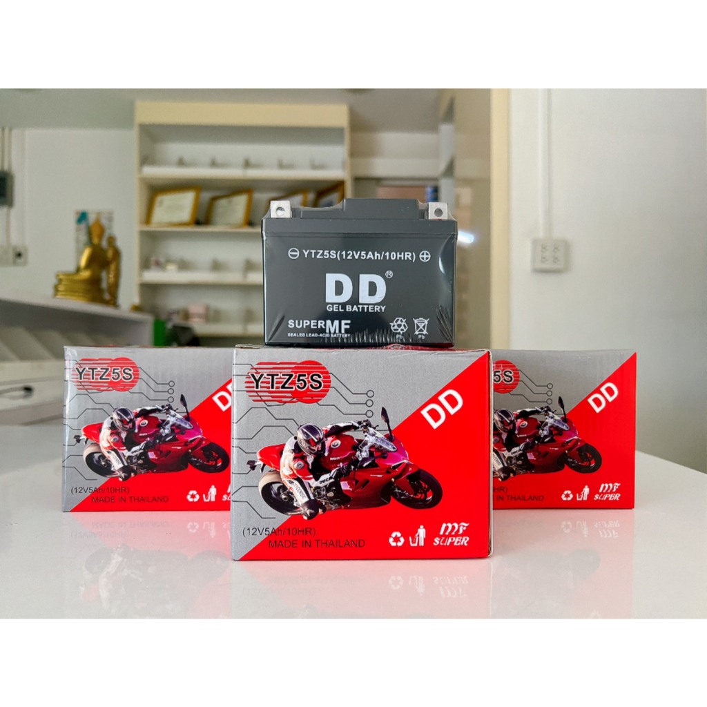 แบตเตอรี่รถมอเตอร์ไซค์ 12V5AH แบตแห้ง 5(เเอมป์) สดใหม่ทุกลูก รูปที่ 5