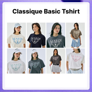 Mardi Mercredi Actif Classique Basic Tshirt (Charcoal / Pale…