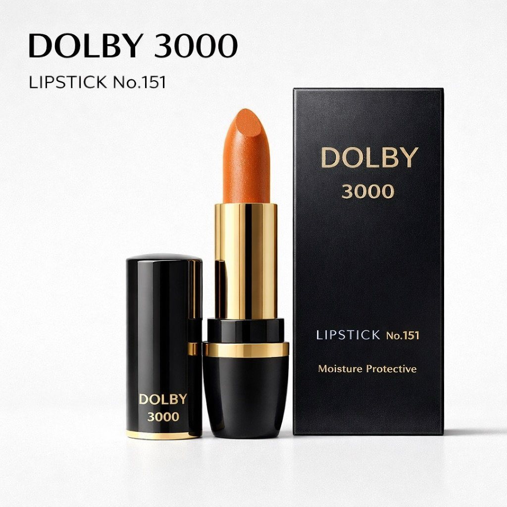 Dolby Skiva 3000 รุ่น 151 ลิปสีส้มอมชมพู ละมุน ทาแล้วหน้าสว่างขึ้นทันที เนื้อนุ่ม ฉ่ำวาว ทาง่าย ไม่ตกร่อง ใช้ได้ทุกวัน!
