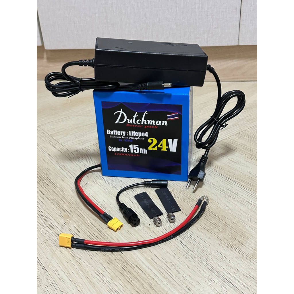 แบตลิเธียม 24V 15Ah แบตสกู๊ดเตอร์ ลิเธียมฟอสเฟส Lifepo4