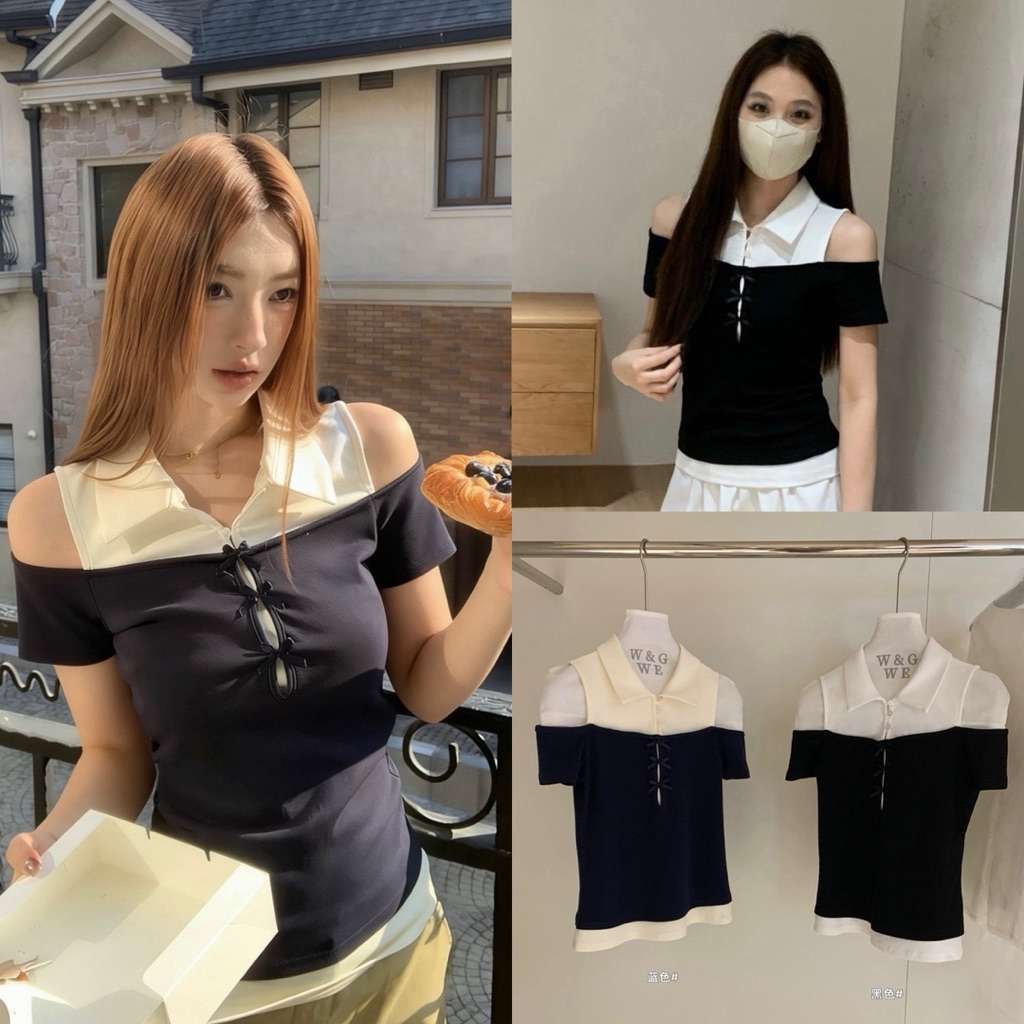 พร้อมส่ง 9139 WGWE    เสื้อแฟชั่น เนื้อผ้าเกรดดี เนื้อดี คุณภาพ WGWE  TAG : #WGWE – โปรปัง