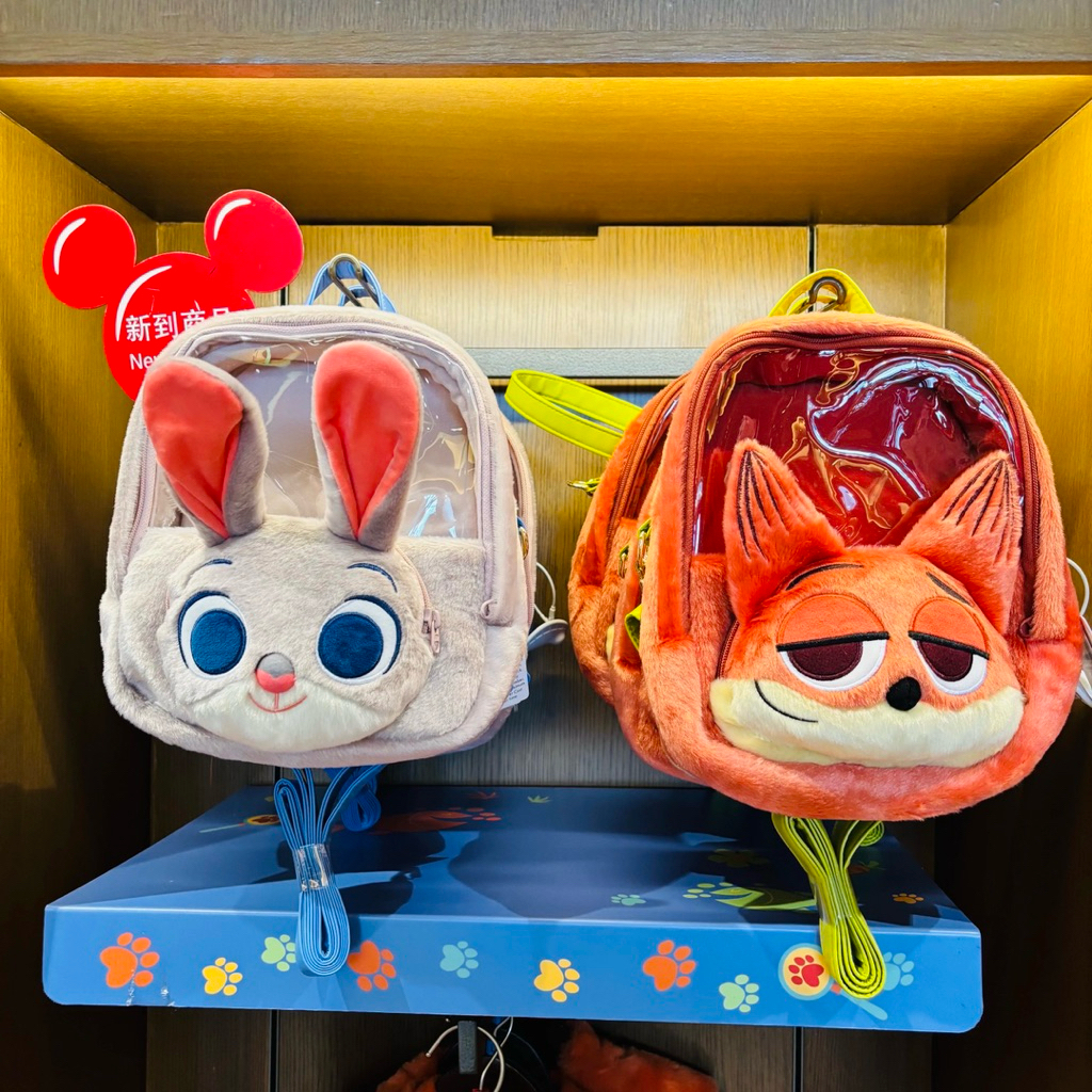 🎀 Shanghai Disney Zootopia Nick Ita Backpack กระเป๋าเป้ใสสะพายหลัง ลาย Nick Wildeของแท้💯