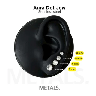 METALS Aura Dot Jew จิวต่างหู สแตนเลส (WATERPROOF) EJ06