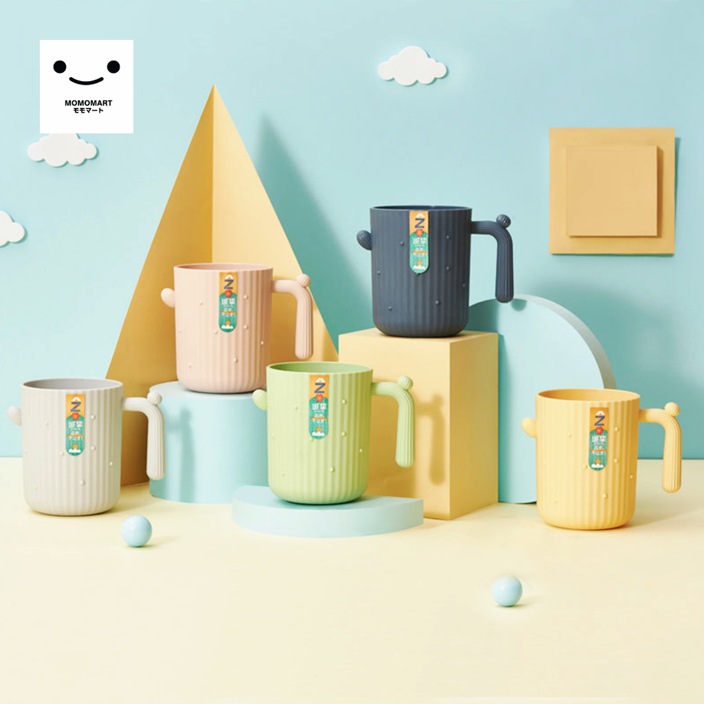 MOMOMART แก้วน้ำพลาสติก 460ml แก้ว มีหูจับ แข็งแรง ทนทาน รุ่น MD10-011-8