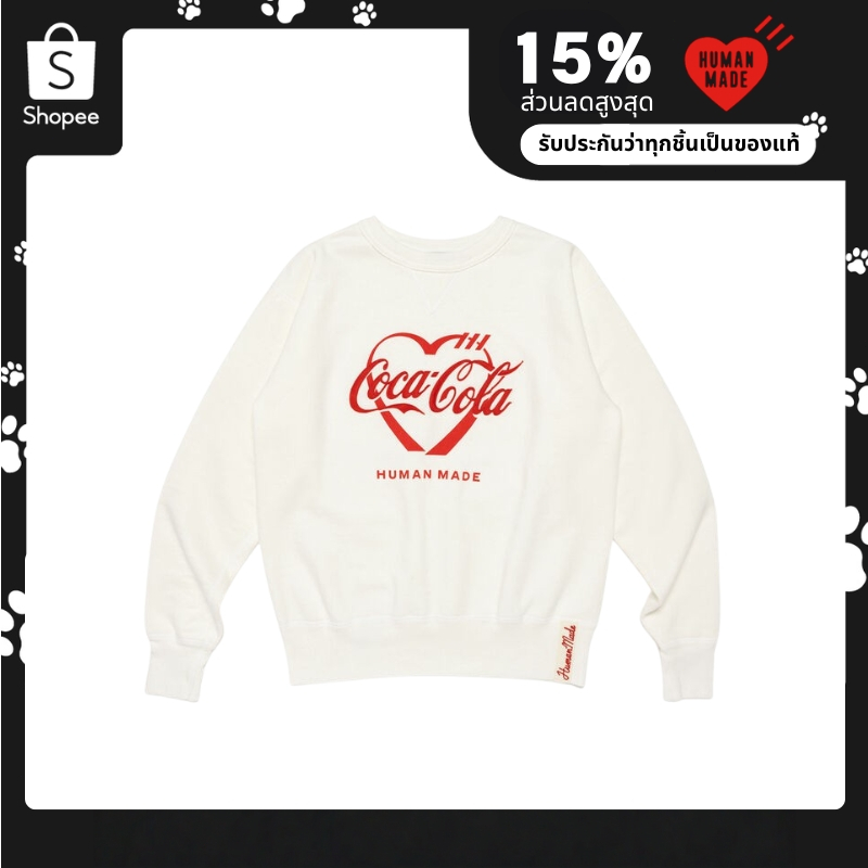 Human Made Coca-Cola TSURIAMI SWEATSHIRT （ของแท้ 100%）