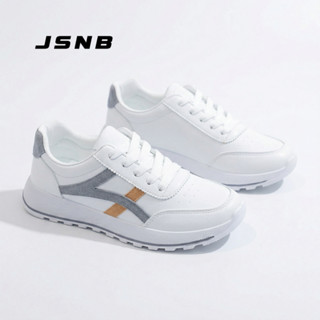 JSNB ส่งฟรี รองเท้าผ้าใบสไตล์เกาหลี พร้อมส่ง รองเท้าผ้าใบสีข…