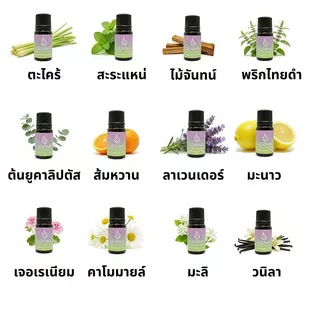 น้ำมันหอมระเหยบริสุทธิ์ ธรรมชาติ ใช้กับเครื่องพ่นอโรม่า ผ่อนคลายนอนหลับสบาย ฟอกอากาศในบ้าน