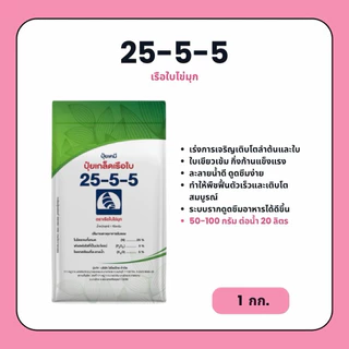25-5-5 เรือใบไข่มุก (1 กก.) ปุ๋ยเขียว บำรุงต้น ใบ ช่วยการเจริญเติบโตของพืช