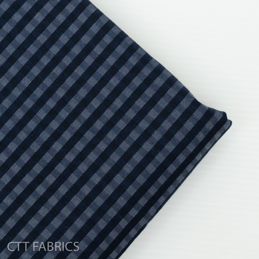 ผ้าคอตตอน ทอลายสก๊อต สีกรม 106 กรัม (Cotton Yarndyed) | ผ้าหลา ผ้าเมตร